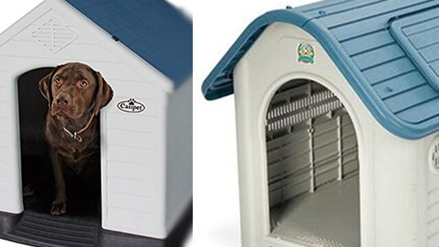 Plastic dog kennels